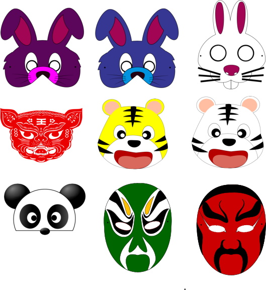 masques chinois