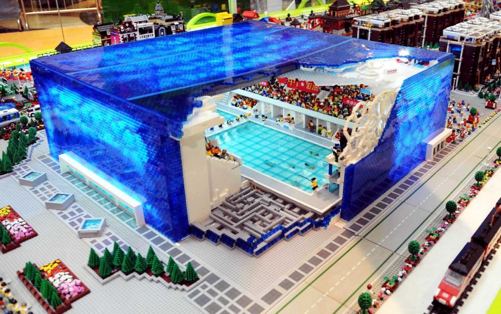 Le Cube d'Eau en Lego