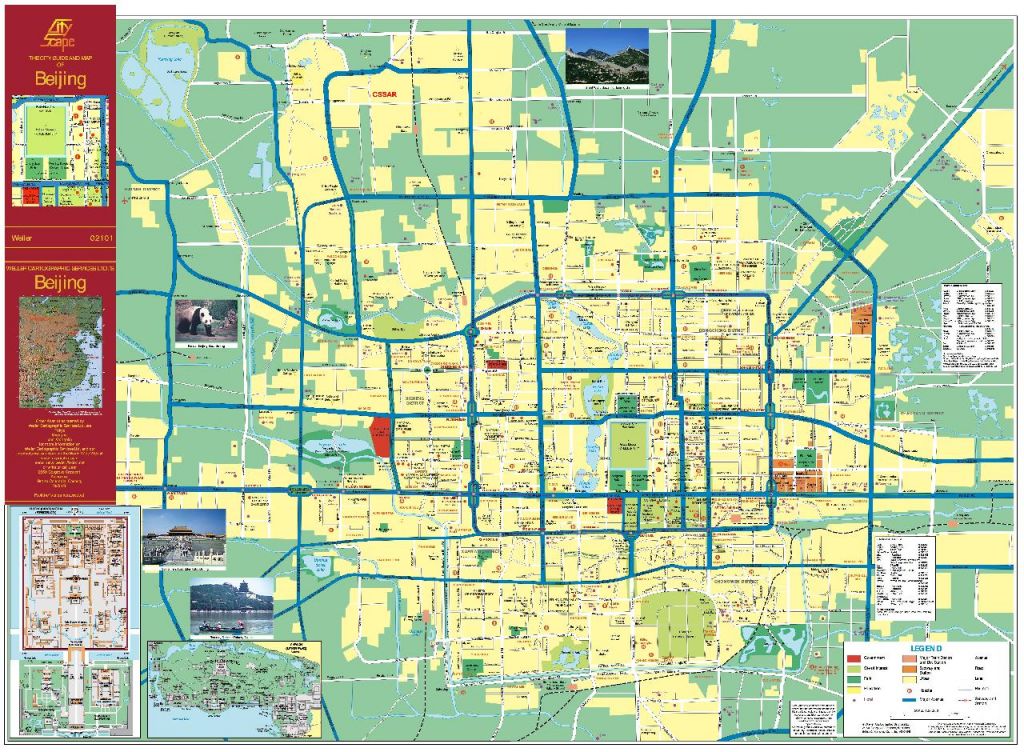 Plan / Carte de Pékin (Beijing)