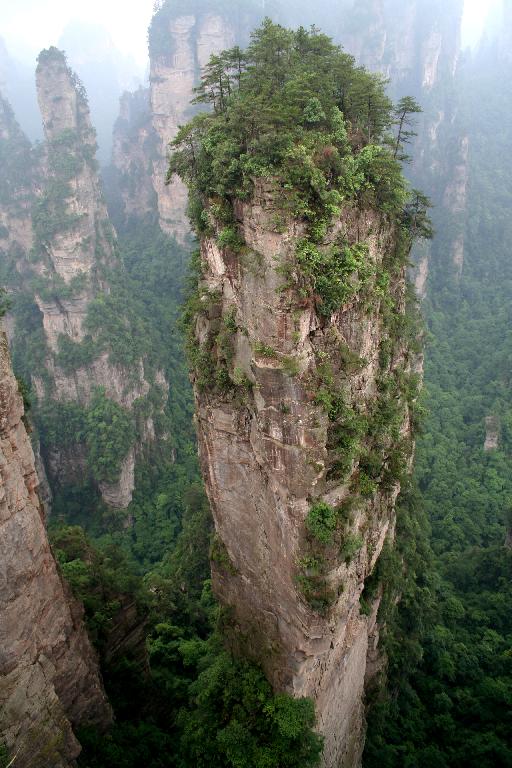 Zhangjiajie et ses montagnes particulières...