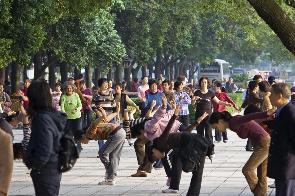Gymnastique dans les rues de GUILIN