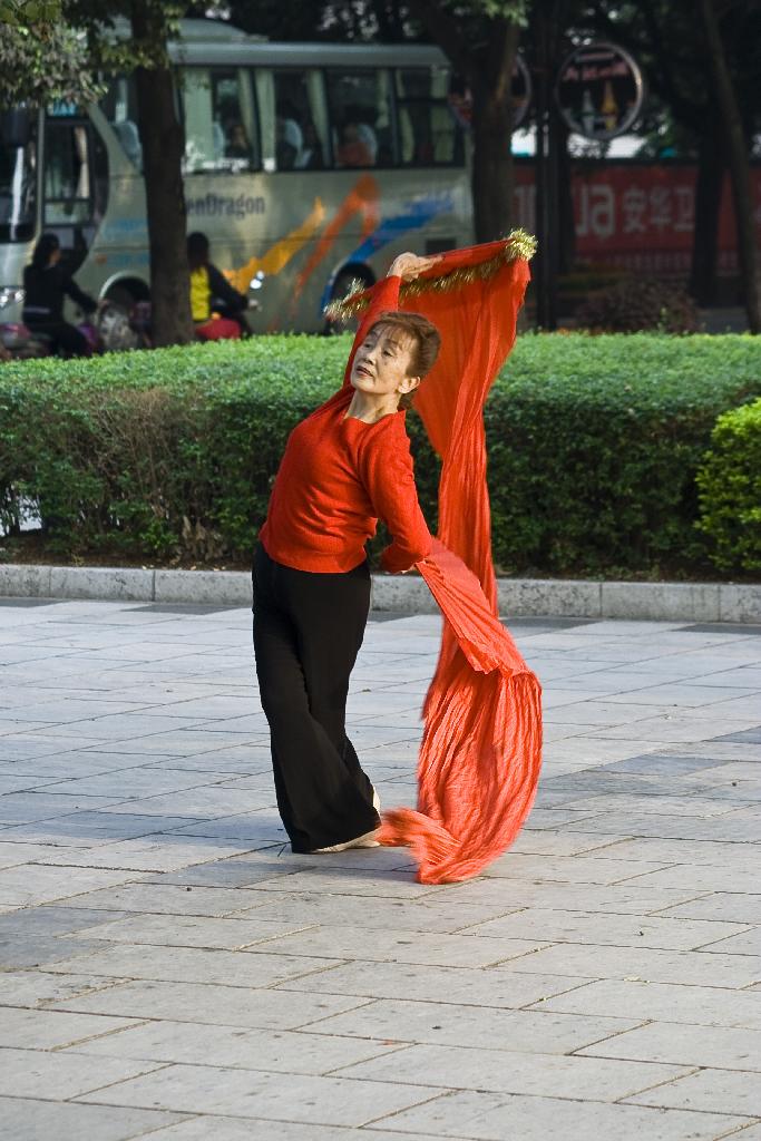 gymnastique dans les rues de GUILIN