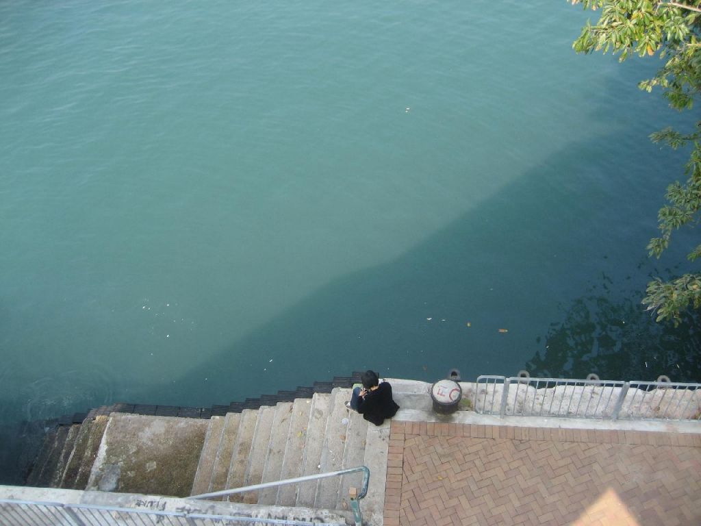 de l'eau paradisiaque a Hong Kong...
