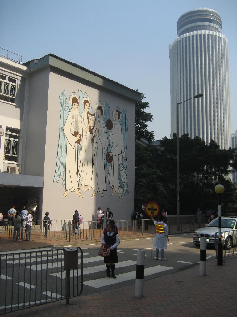 Un lycée privé sur les hauteurs de Hong Kong (prés de Hong Kong park)