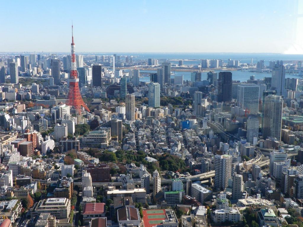 Vue sur la baie de Tokyo