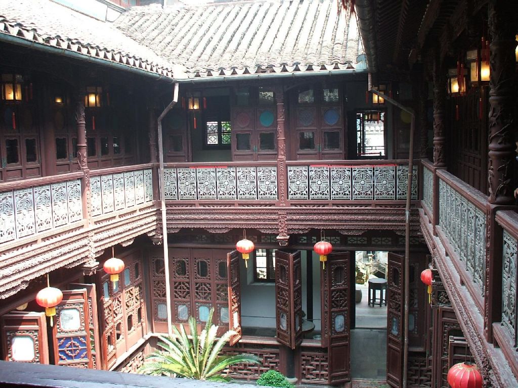 Villa traditionnelle chinoise sur les bords du lac Taihu