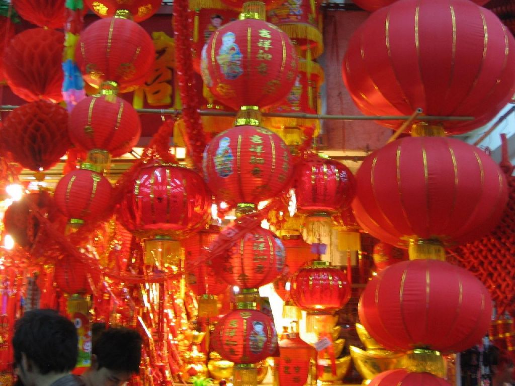 Marché nouvel an chinois à Guangzhou