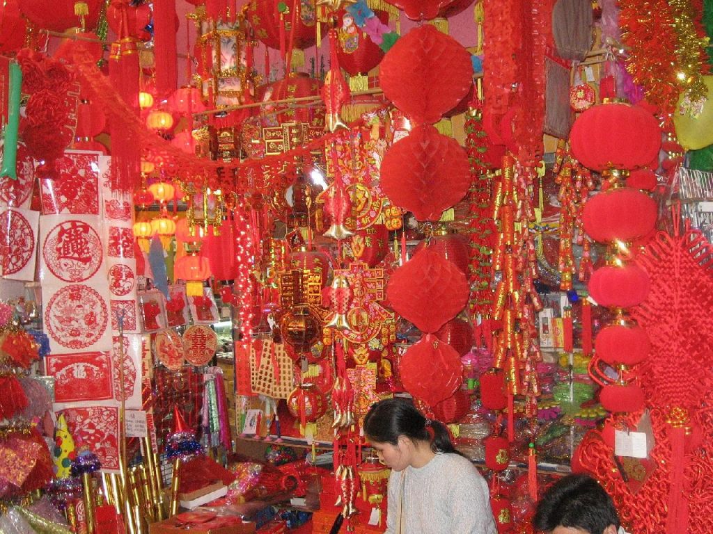 Marché nouvel an chinois à Guangzhou