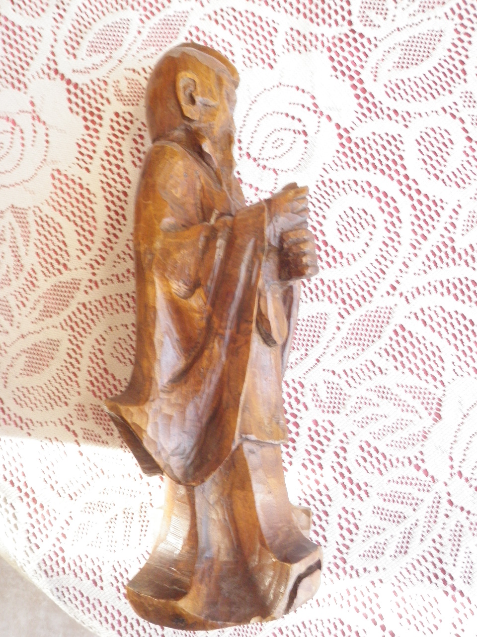 Statuette bois profil