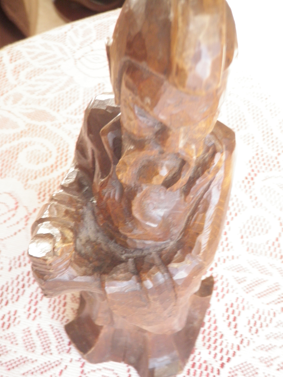 Statuette bois 3/4 haut