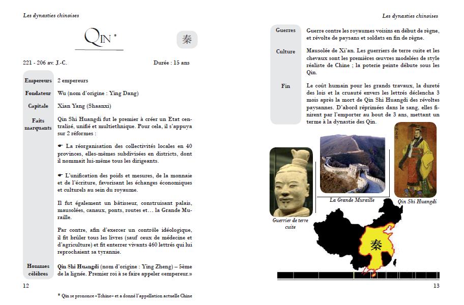Extrait du Livre."Les Dynasties chinoises" de Isabelle Nédellec