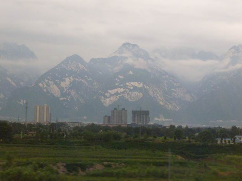 paysage entre pekin et xi'an