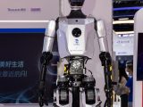 Un robot humanoïde exposé lors de la Conférence mondiale sur l'IA 2024 à Shanghai