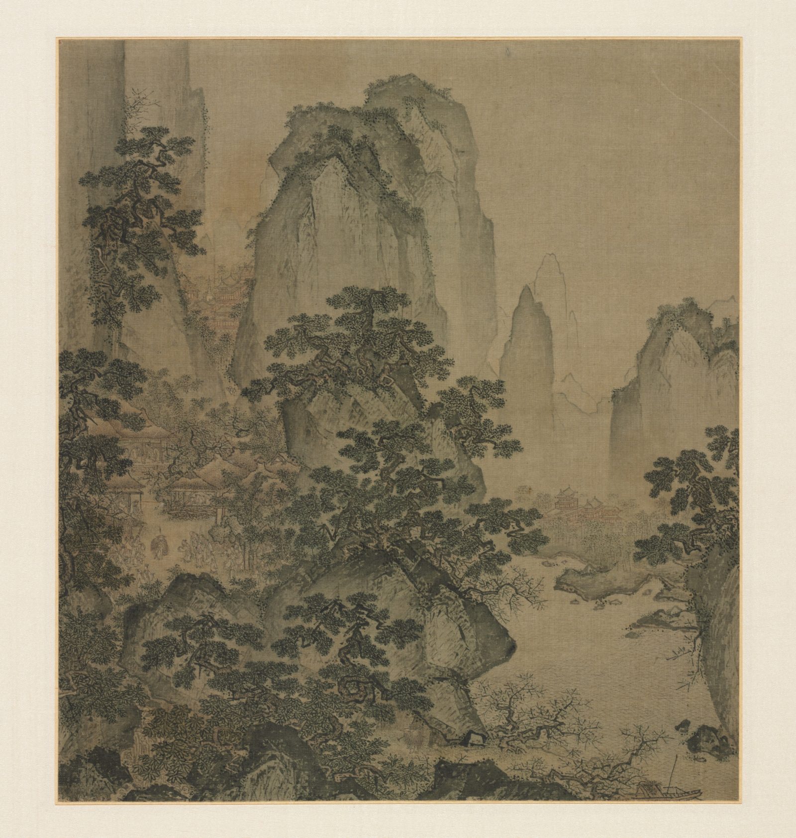 « The Haven of the Peach-Blossom Spring », Shi Rui, feuille d’album, Chine, dynastie des Ming (1368–1644)