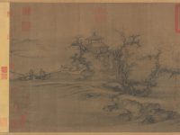 Section de « Old Trees, Level Distance », Guo Xi, rouleau à main, Chine, dynastie des Song du Nord (960–1127)