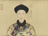 Section de « Portraits of the Qianlong Emperor and His Twelve Consorts », Giuseppe Castiglione, rouleau à main, Chine, dynastie des Qing (1644–1911), règne de Qianlong (1736–95)