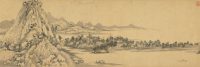 « Habiter les monts Fuchun », Huang Gongwang, peinture, dynastie des Yuan