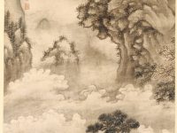 « Clouds and Waves at the Wu Gorge », Copie d’après Xie Shichen, rouleau suspendu, Chine, dynastie des Ming (1368–1644)