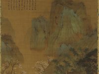 « The hall of precious paintings 寶繪堂圖 », Copie d’après Qiu Ying 仇英 (ca. 1494-1552), rouleau suspendu, dynastie des Ming ou des Qing