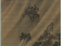 « River Village in a Rainstorm », Lu Wenying, rouleau suspendu, Chine, dynastie des Ming (1368–1644)