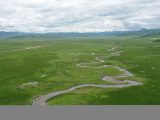 Photo aérienne des zones humides d'Awancang
