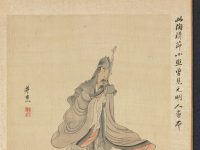 « Paintings after Ancient Masters: Portrait of Tao Yuanming », Chen Hongshou, feuille d’album, Chine, dynastie des Ming (1368–1644)