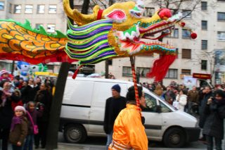 dragon du nouvel an chinois