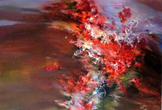 fleurs rouges