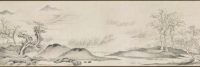 Section de « Water Village », Wen Boren, rouleau à main, Chine, dynastie des Ming (1368–1644)