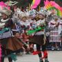 Des gens excutent une danse de l'ethnie Miao lors d'un vnement clbrant la fte du Printemps dans le bourg de Gandong du district autonome Miao de Rongshui