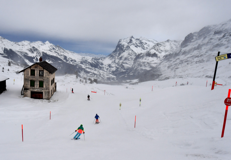 Station de ski miniature en Suisse