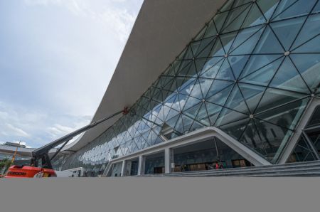 (miniature) Photo du projet du Centre international de convention et d'exposition de Hainan (deuxi&egrave;me phase) en construction &agrave; Haikou