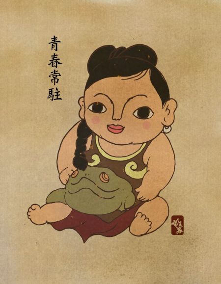 (miniature) Il dessine les personnages de Star Wars dans un style traditionnel chinois