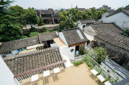 (miniature) Photo aérienne de l'hôtel du Jardin Gusu