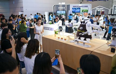 (miniature) Des visiteurs à l'Exposition mondiale de l'intelligence 2024 à Tianjin