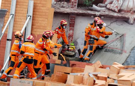 (miniature) Exercice de secours à Shanghai