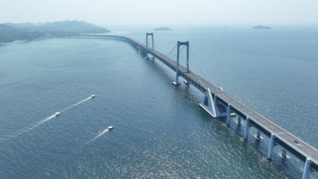 (miniature) Vue aérienne du pont de Xinghaiwan à Dalian