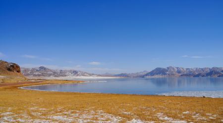 (miniature) Paysage du lac Donggi Cona dans la préfecture autonome tibétaine de Golog