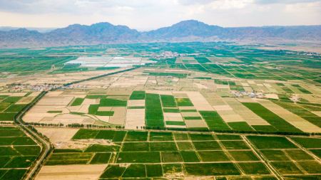 (miniature) Photo a&eacute;rienne du paysage de l'arrondissement de Linhe