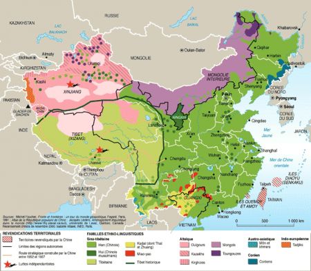 (miniature) Carte de ethnies de Chine