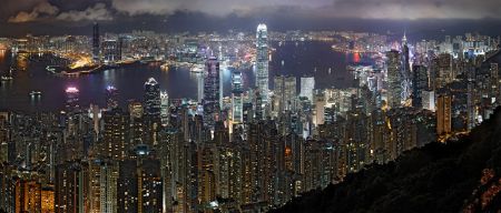 (miniature) Hong Kong la nuit