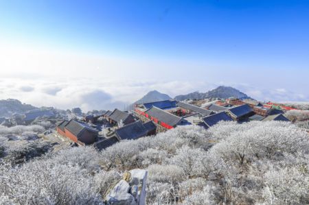 (miniature) Paysage de givre du mont Taishan