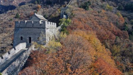 (miniature) Vue d'automne de la Grande Muraille de Taipingzhai dans le district de Jizhou