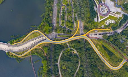 (miniature) Vue a&eacute;rienne d'une partie de la route verte &agrave; Tangshan