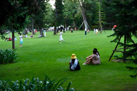 (miniature) Des gens s'amusent dans le Jardin botanique de Xiamen