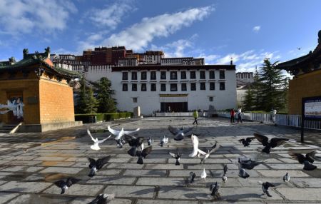 (miniature) Photo de la place du Palais du Potala à Lhassa