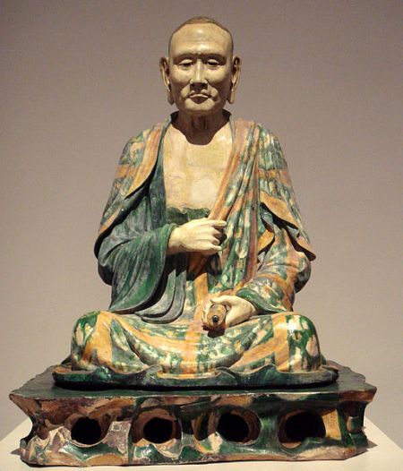 (miniature) bouddha céramique