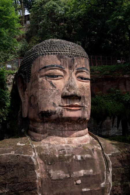 (miniature) Une partie du grand Bouddha de Leshan