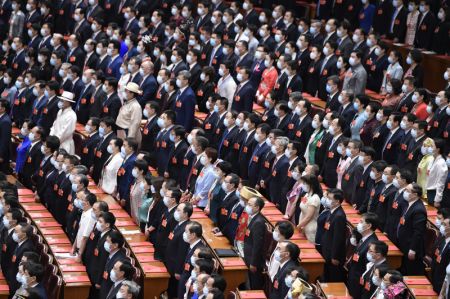 (miniature) Réunion de clôture de la troisième session de la 13e Assemblée populaire nationale (APN)