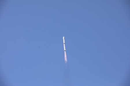 (miniature) Une fusée porteuse Longue Marche-4C transportant le satellite Gaofen-5 02 décolle du Centre de lancement de satellites de Taiyuan